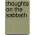 Thoughts On The Sabbath