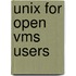 Unix For Open Vms Users