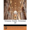 Vinaya Texts, Volume 20 by Thomas William Rhys Davids