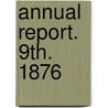 Annual Report. 9th. 1876 door Board Of Socia New York State