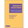 Behavioral Social Choice door Michel Regenwetter