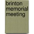 Brinton Memorial Meeting