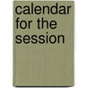 Calendar for the Session door College The Owens