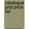 Catalogue and Price List door Waterbury Farre