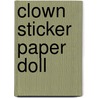 Clown Sticker Paper Doll by Cathy Beylon