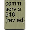 Comm Serv S 648 (rev Ed) door Onbekend