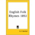 English Folk Rhymes 1892