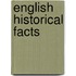 English Historical Facts