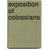 Exposition Of Colossians by Jean Daille