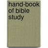 Hand-Book of Bible Study door Onbekend