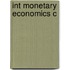 Int Monetary Economics C