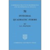 Integral Quadratic Forms door Little Ronald Ed. Ronald Ed. Gra Watson