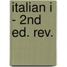Italian I - 2nd Ed. Rev. door Pimsleur Language Programs