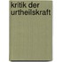 Kritik Der Urtheilskraft