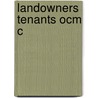 Landowners Tenants Ocm C door Jane Rowlandson