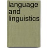 Language and Linguistics door Roy Harris