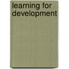 Learning For Development door Hazel Johnson