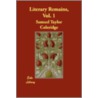 Literary Remains, Vol. 1 door Samuel Taylor Coleridge