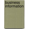 Business information by A. Sterk