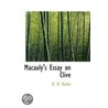 Macauly's Essay On Clive door H.M. Buller