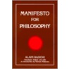 Manifesto for Philosophy by Alain Badiou