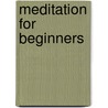Meditation For Beginners by Stephanie Jean Clement