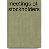 Meetings of Stockholders door R. Franklin Balotti