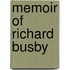Memoir Of Richard Busby
