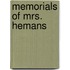 Memorials Of Mrs. Hemans