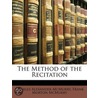 Method of the Recitation door Frank Morton McMurry