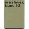 Miscellanies, Issues 1-2 door New Shakspere S