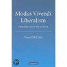 Modus Vivendi Liberalism door David McCabe