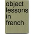 Object Lessons In French