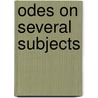 Odes On Several Subjects door Mark Akenside