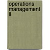 Operations Management Ii door Onbekend