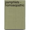 Pamphlets - Homoeopathic by Unknown