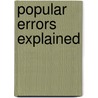 Popular Errors Explained door Stewart McCartney