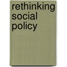 Rethinking Social Policy door Onbekend
