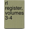 Rl Register, Volumes 3-4 by William Combe
