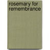 Rosemary For Remembrance door Susan Sallis