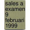 Sales A examen 9 februari 1999
