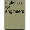 Statistics For Engineers door S.J. Morrison