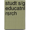Studt S/G Educatnl Rsrch door Rayne Sperling