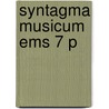 Syntagma Musicum Ems 7 P door Michael Praetorius