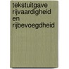Tekstuitgave Rijvaardigheid en rijbevoegdheid