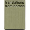 Translations From Horace by Stephen Edward De Vere