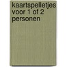 Kaartspelletjes voor 1 of 2 personen