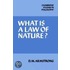 What Is A Law Of Nature?