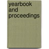 Yearbook And Proceedings door Onbekend