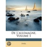 de L'Allemagne, Volume 1 door Staël